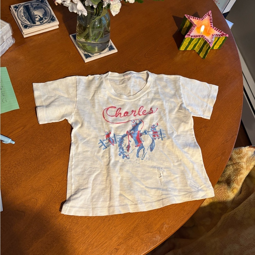 Charlies Kids Cream Cowboy Graphic Tee